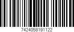 Código de barras (EAN, GTIN, SKU, ISBN): '7424058191122'