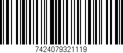 Código de barras (EAN, GTIN, SKU, ISBN): '7424079321119'