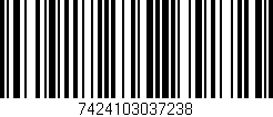 Código de barras (EAN, GTIN, SKU, ISBN): '7424103037238'