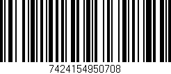 Código de barras (EAN, GTIN, SKU, ISBN): '7424154950708'