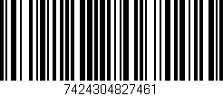 Código de barras (EAN, GTIN, SKU, ISBN): '7424304827461'