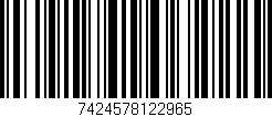 Código de barras (EAN, GTIN, SKU, ISBN): '7424578122965'
