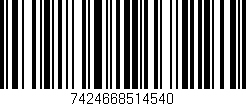 Código de barras (EAN, GTIN, SKU, ISBN): '7424668514540'