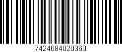 Código de barras (EAN, GTIN, SKU, ISBN): '7424684020360'
