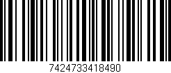 Código de barras (EAN, GTIN, SKU, ISBN): '7424733418490'