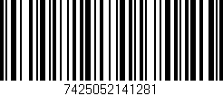 Código de barras (EAN, GTIN, SKU, ISBN): '7425052141281'