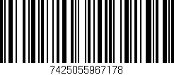 Código de barras (EAN, GTIN, SKU, ISBN): '7425055967178'