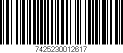 Código de barras (EAN, GTIN, SKU, ISBN): '7425230012617'