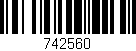 Código de barras (EAN, GTIN, SKU, ISBN): '742560'