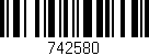 Código de barras (EAN, GTIN, SKU, ISBN): '742580'