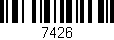 Código de barras (EAN, GTIN, SKU, ISBN): '7426'