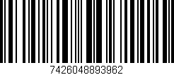 Código de barras (EAN, GTIN, SKU, ISBN): '7426048893962'