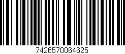 Código de barras (EAN, GTIN, SKU, ISBN): '7426570064625'