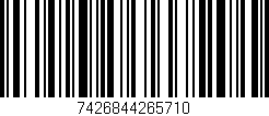 Código de barras (EAN, GTIN, SKU, ISBN): '7426844265710'
