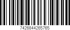 Código de barras (EAN, GTIN, SKU, ISBN): '7426844265765'