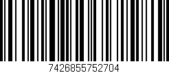 Código de barras (EAN, GTIN, SKU, ISBN): '7426855752704'