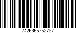 Código de barras (EAN, GTIN, SKU, ISBN): '7426855752797'
