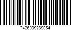 Código de barras (EAN, GTIN, SKU, ISBN): '7426869269854'
