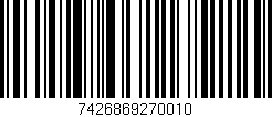 Código de barras (EAN, GTIN, SKU, ISBN): '7426869270010'