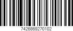 Código de barras (EAN, GTIN, SKU, ISBN): '7426869270102'