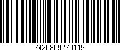 Código de barras (EAN, GTIN, SKU, ISBN): '7426869270119'