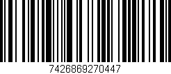 Código de barras (EAN, GTIN, SKU, ISBN): '7426869270447'