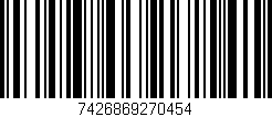 Código de barras (EAN, GTIN, SKU, ISBN): '7426869270454'