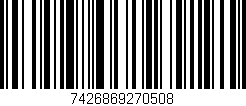 Código de barras (EAN, GTIN, SKU, ISBN): '7426869270508'