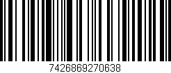 Código de barras (EAN, GTIN, SKU, ISBN): '7426869270638'
