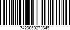 Código de barras (EAN, GTIN, SKU, ISBN): '7426869270645'