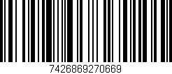 Código de barras (EAN, GTIN, SKU, ISBN): '7426869270669'