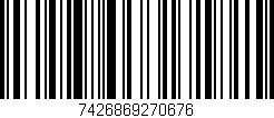 Código de barras (EAN, GTIN, SKU, ISBN): '7426869270676'