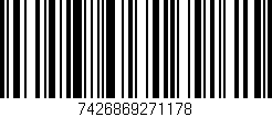 Código de barras (EAN, GTIN, SKU, ISBN): '7426869271178'