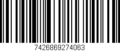 Código de barras (EAN, GTIN, SKU, ISBN): '7426869274063'