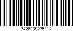 Código de barras (EAN, GTIN, SKU, ISBN): '7426869275114'