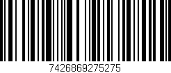 Código de barras (EAN, GTIN, SKU, ISBN): '7426869275275'