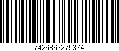 Código de barras (EAN, GTIN, SKU, ISBN): '7426869275374'