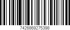 Código de barras (EAN, GTIN, SKU, ISBN): '7426869275398'