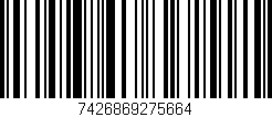 Código de barras (EAN, GTIN, SKU, ISBN): '7426869275664'