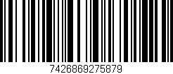 Código de barras (EAN, GTIN, SKU, ISBN): '7426869275879'