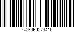 Código de barras (EAN, GTIN, SKU, ISBN): '7426869276418'