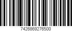 Código de barras (EAN, GTIN, SKU, ISBN): '7426869276500'