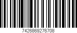Código de barras (EAN, GTIN, SKU, ISBN): '7426869276708'