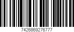 Código de barras (EAN, GTIN, SKU, ISBN): '7426869276777'
