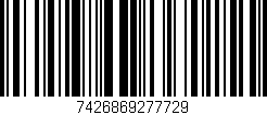 Código de barras (EAN, GTIN, SKU, ISBN): '7426869277729'