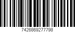 Código de barras (EAN, GTIN, SKU, ISBN): '7426869277798'
