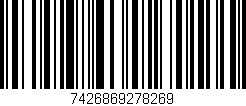 Código de barras (EAN, GTIN, SKU, ISBN): '7426869278269'