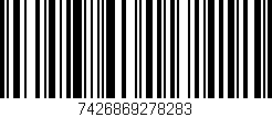 Código de barras (EAN, GTIN, SKU, ISBN): '7426869278283'