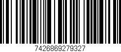 Código de barras (EAN, GTIN, SKU, ISBN): '7426869279327'