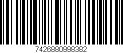 Código de barras (EAN, GTIN, SKU, ISBN): '7426880998382'